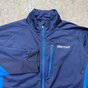 Marmot Momentum Fusion Jacket Men XL Blue Full Zip 50880 Zipped Pockets